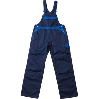 Berufslatzhose Milano 00969-430, marineblau/kornblau, Größe C54, 82