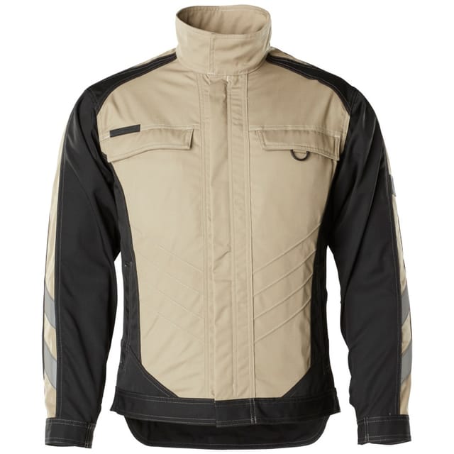 Arbeitsjacke Fulda 12209-442, khaki/schwarz, Größe 2XL