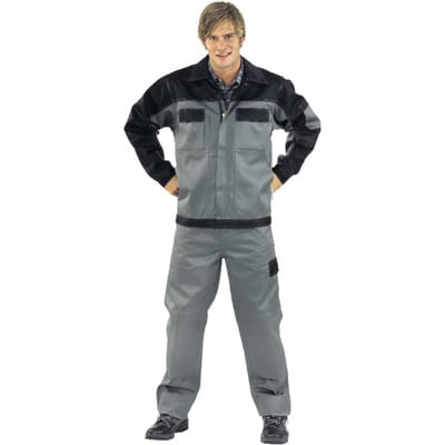 Bundjacke 1204 grau/schwarz, Größe 46