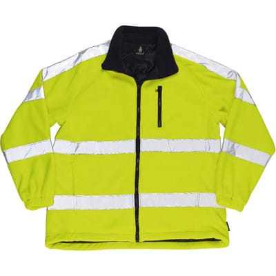 Warnschutz-Fleecejacke Salzburg 05242-125, warngelb, Größe 3XL