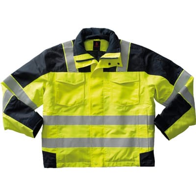 Warnschutzjacke Genova 05023-880, warngelb/marineblau, Größe 4XL