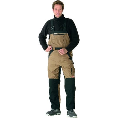 Latzhose 2524 sand/schwarz, Größe 58