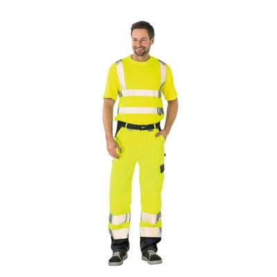 Bundhose 2017 warngelb/marine, Größe 26