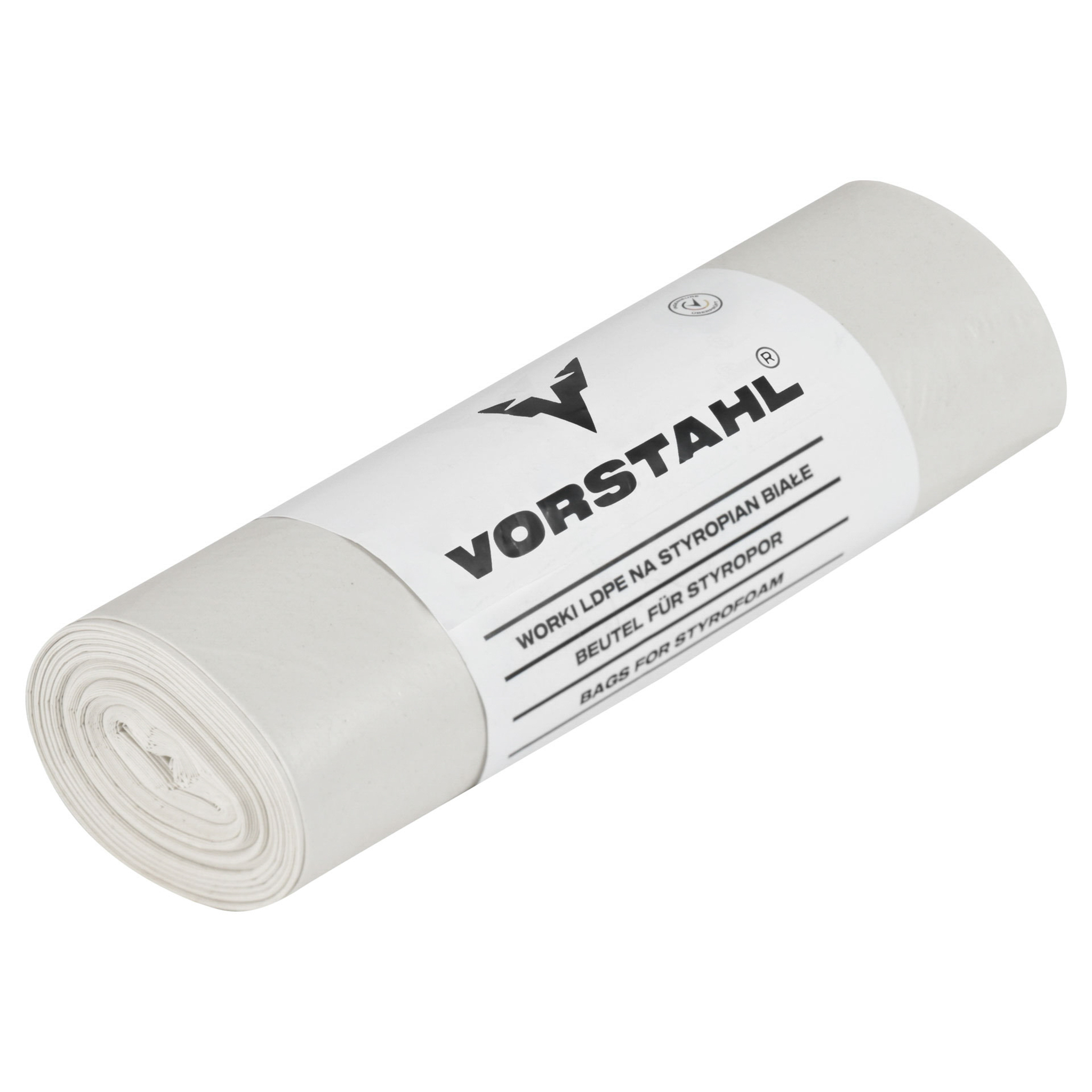 Extra Starke Ldpe-säcke Für Styropor, Weiß, 350 L, 10er-packung, Vorstahl