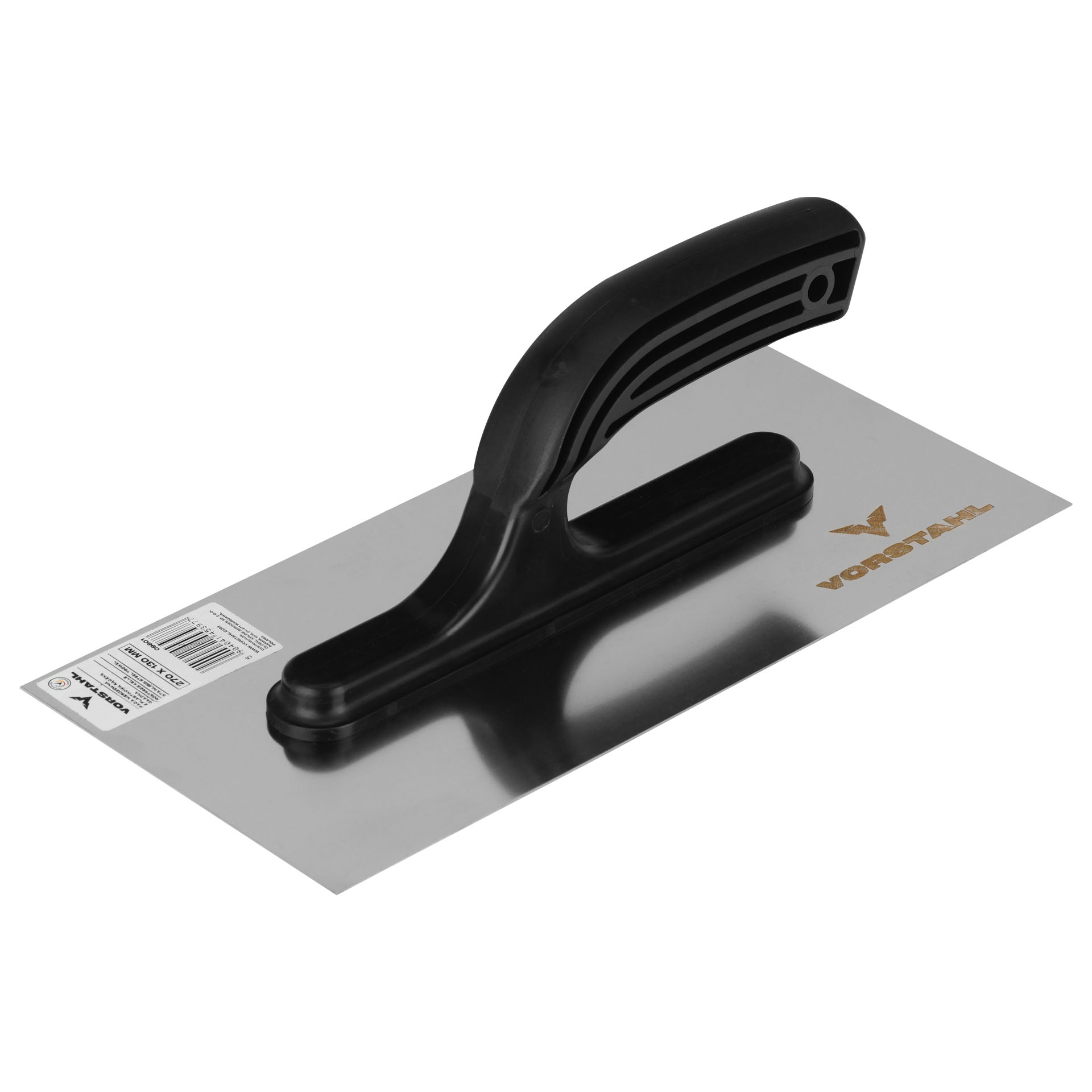 Edelstahlkelle Mit Glattem Kunststoffgriff, 270 X 130 Mm, Für Gips Und Vorstahl-kleber