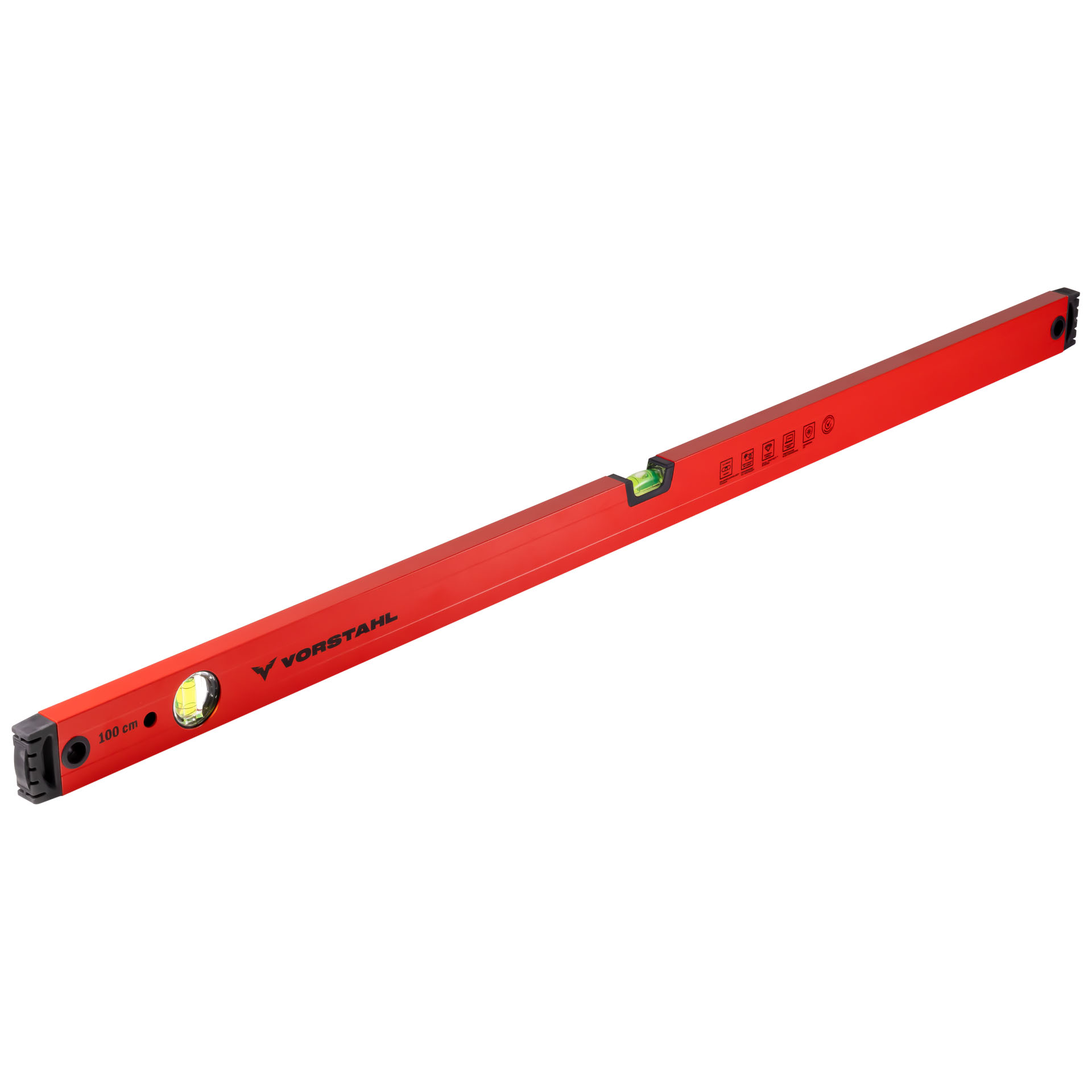 Aluminium-halbrundwasserwaage 80cm Vorstahl