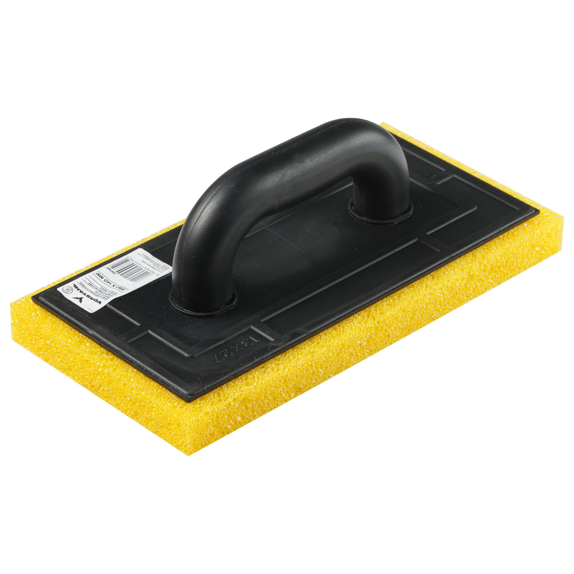 Kunststoffkelle Mit Dünnem Schwamm 25 Mm 280 X 140 Mm Zum Reinigen Nach Dem Verfugen Vorstahl