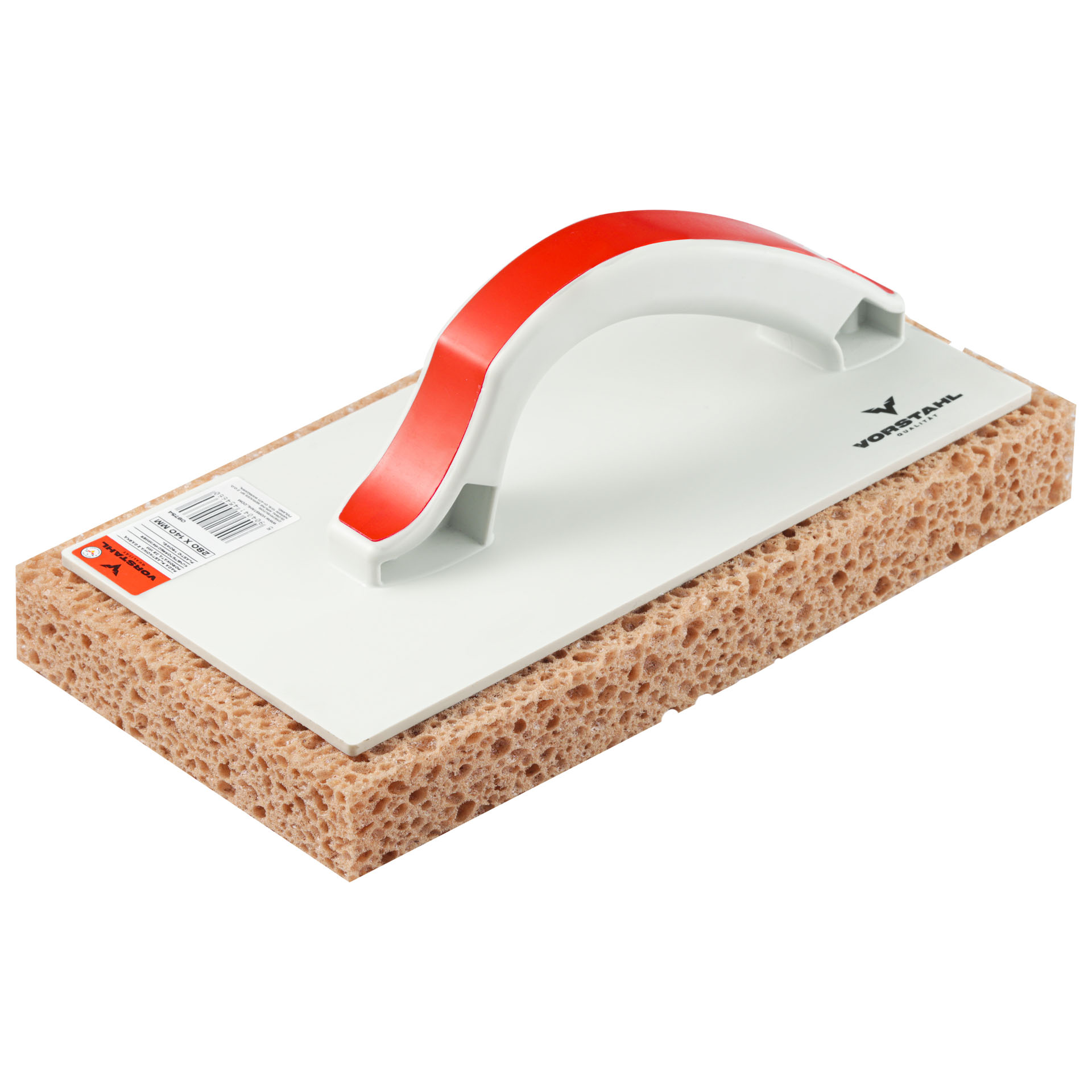 Kunststoffspachtel Mit Porösem Schwamm, 35 Mm, Qualität 280 X 140 Mm, Vorstahl