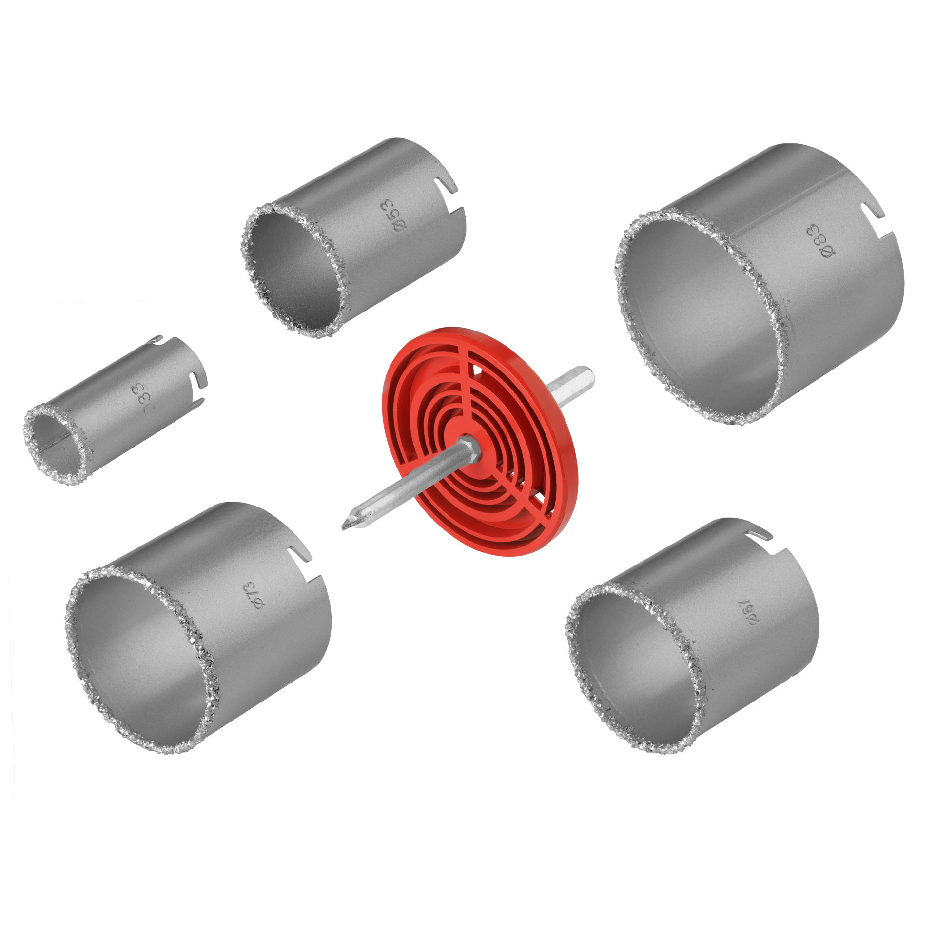 Lochsägen Für Porzellanfliesen, Glasierte Fliesen, Lochsägen-set, Bohrer 33-83 Mm Vorstahl