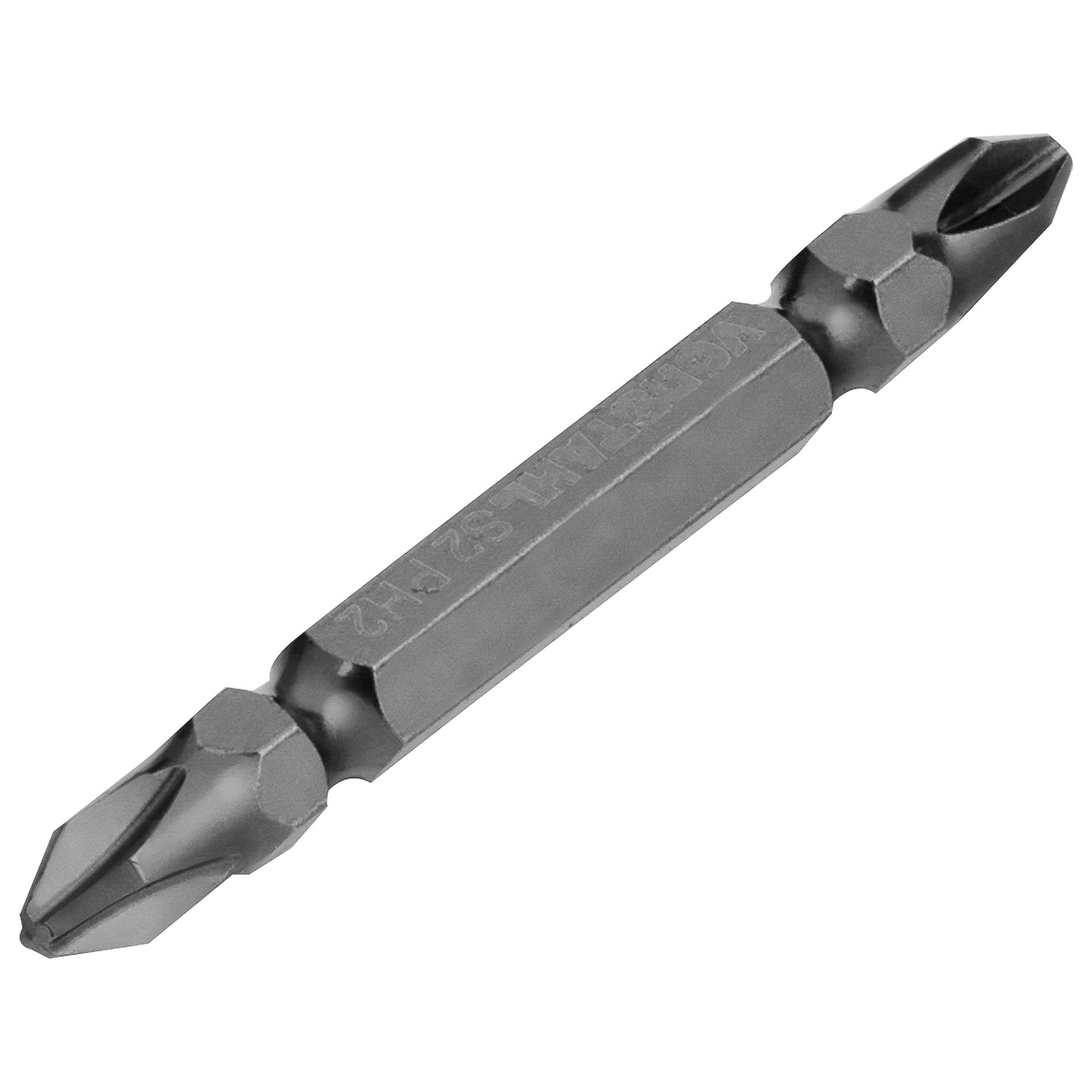 Ph-bit, Doppelseitig, Torsions-schlag, S2-stahl, 10 Stück Ph2x65mm, Vorstahl