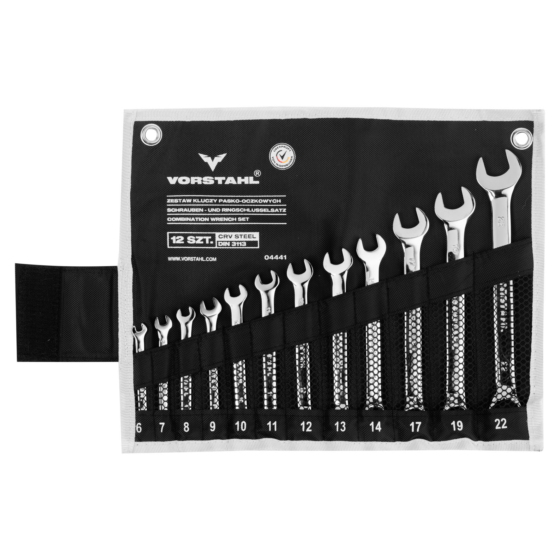 Satz Crv-stahl-kombinationsschlüssel (12er-set) 6 - 22 Mm Vorstahl