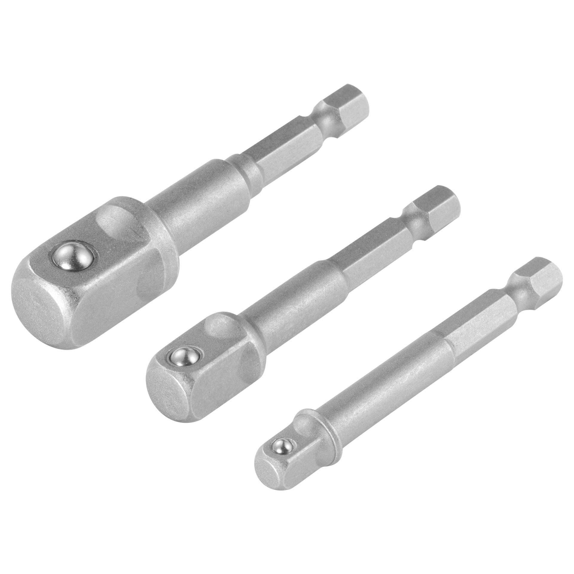 Crv-stahl-adapterset (3-teilig) 1/4” 3/8” 1/2” Vorstahl