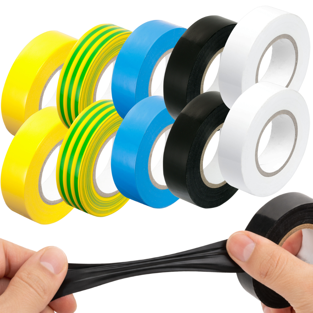 Set Mit 10 M Langen, 19 Mm Breiten Isolierbändern (10er-packung), Fünf Farben, Vorstahl
