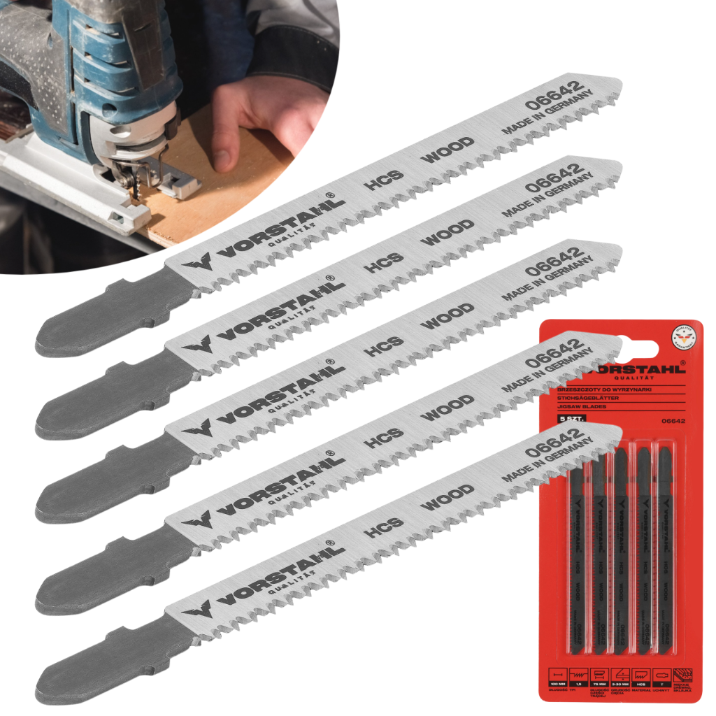 Stichsägeblätter Für Holz, T-förmig (t) 100 Mm 5 Stück Vorstahl