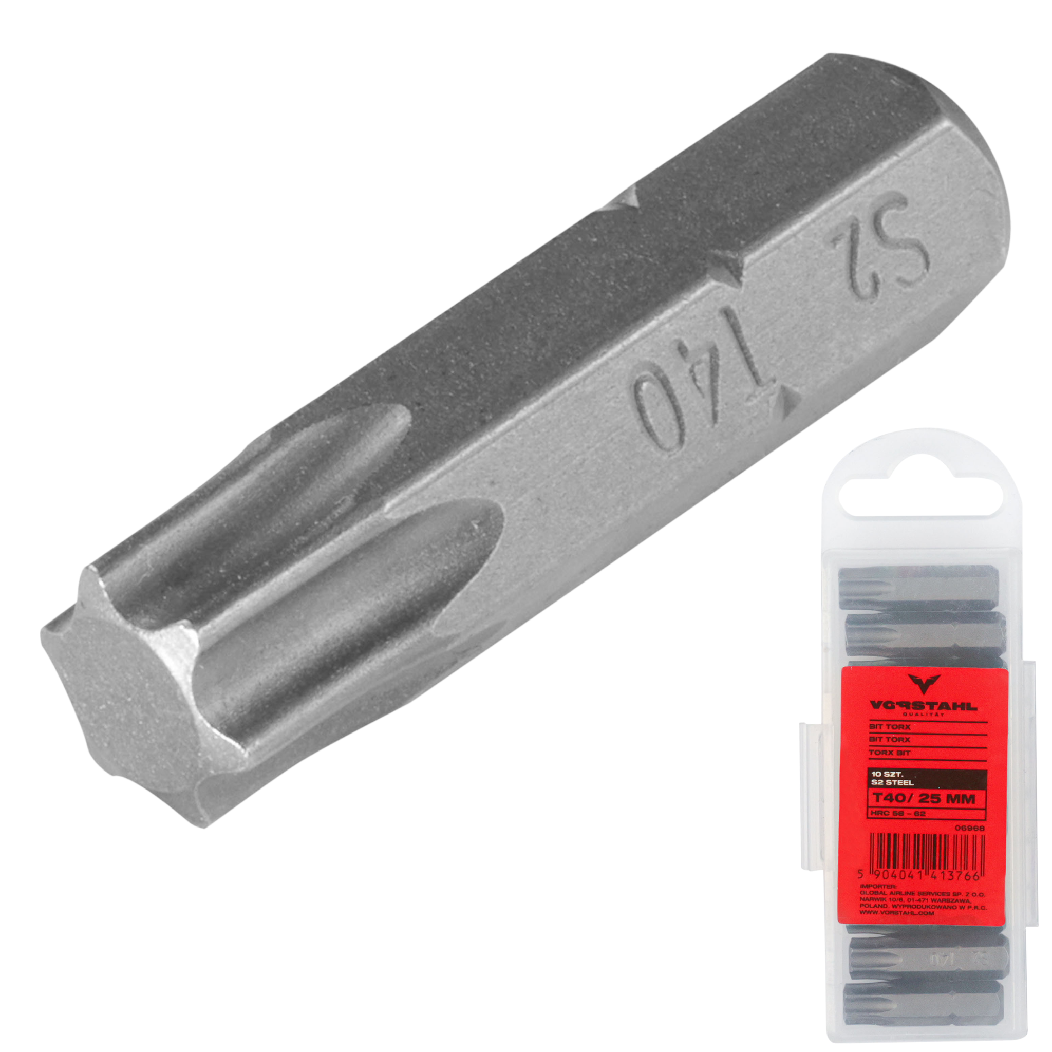 Torx-bit-set 6-tlg. Schraubendreher-bit T20 X 25mm Vorstahl