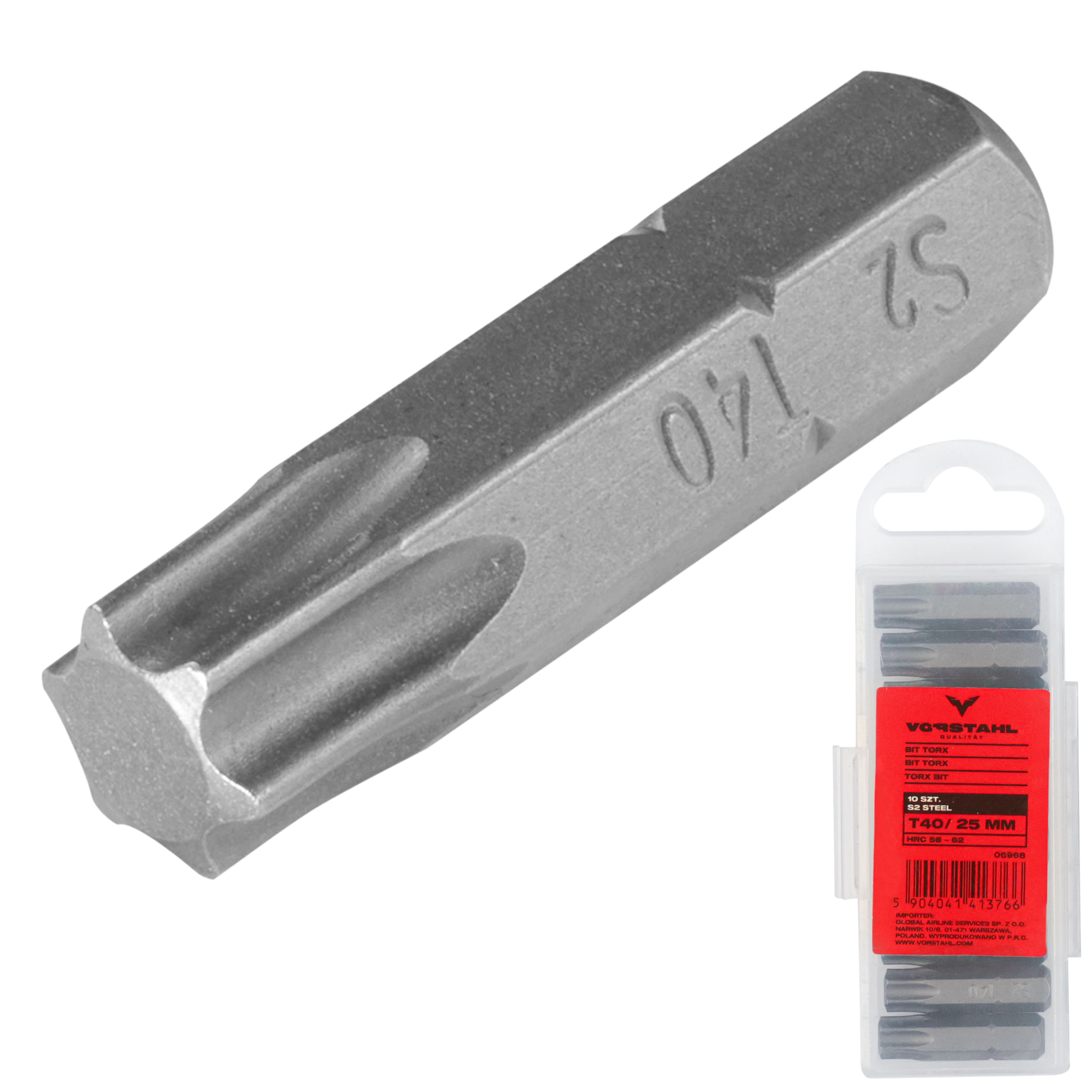 Torx-bit-set 6-tlg. Schraubendreher-bit T30 X 25mm Vorstahl