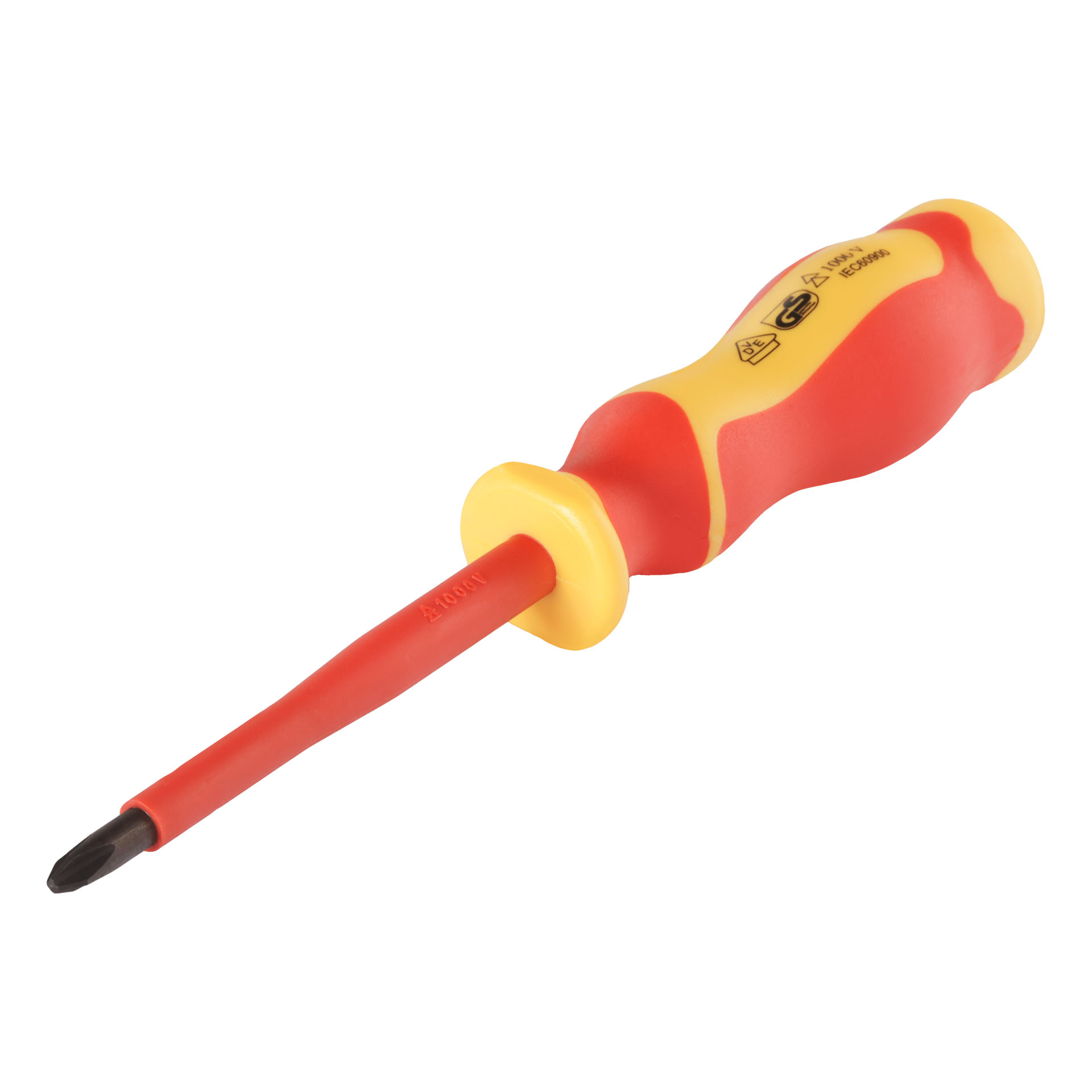 Isolierter Schraubendreher Kreuzschlitzschraubendreher Für Elektriker Vde Phox60mm Vorstahl