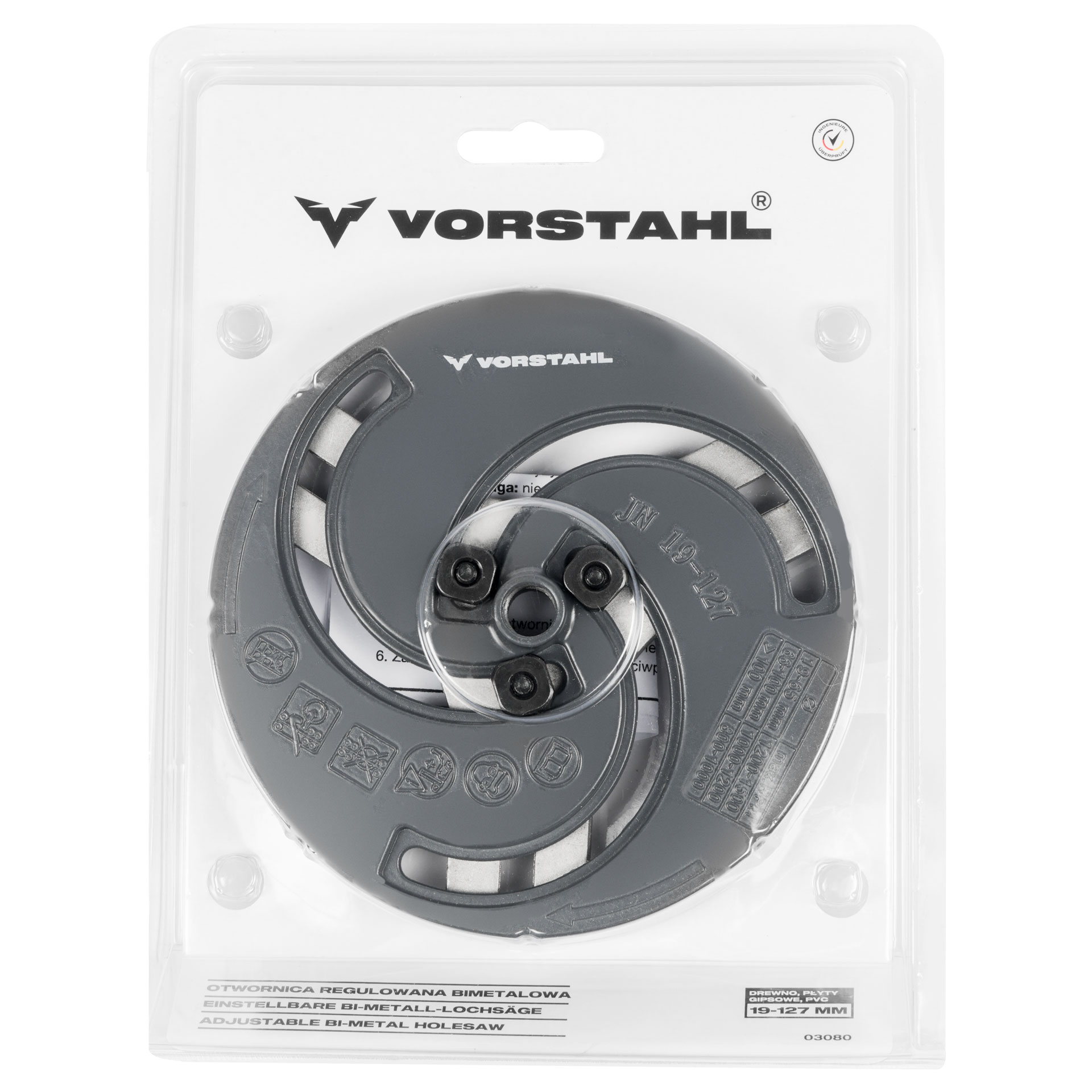 Verstellbare Bimetall-lochsäge 19-127 Mm Vorstahl