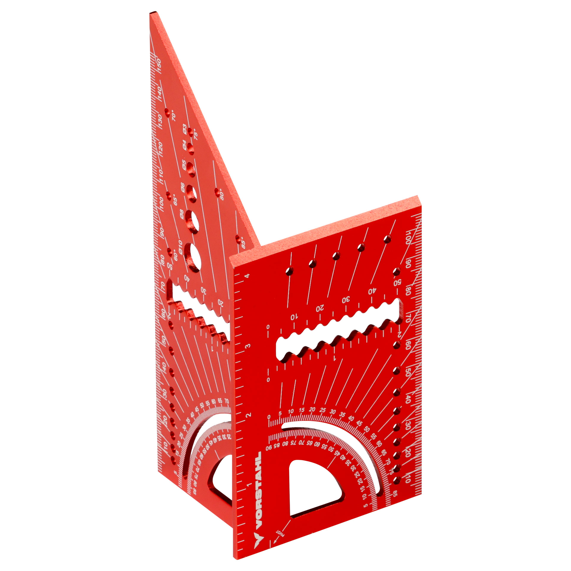 Winkelmesser, Multifunktionales Winkellineal Aus Aluminium, 3d, 6 Zoll, Vorstahl