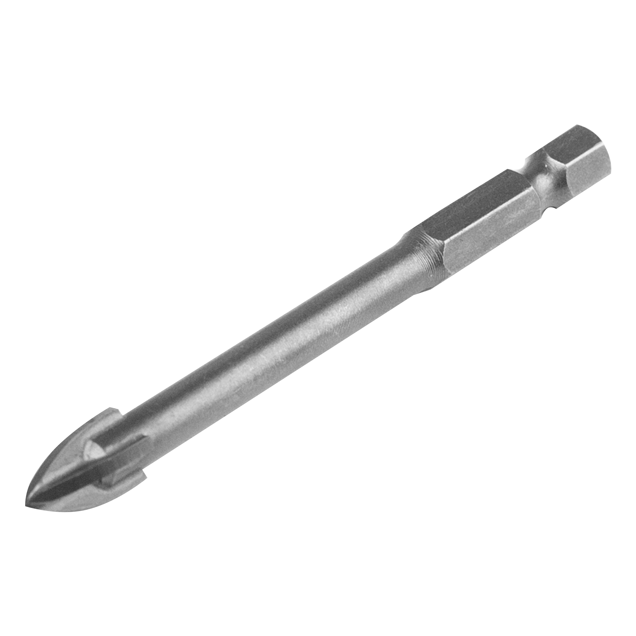 Glasbohrer Mit Kreuzkopf Und Sechskantgriff 6 Mm X 100 Mm Vorstahl