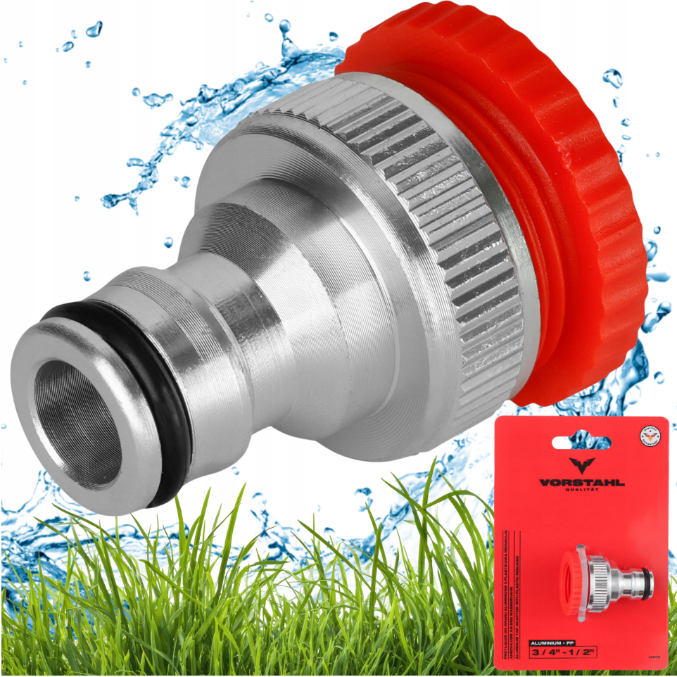 Wasserhahnanschluss Mit Kunststoffreduzierung, Qualität 3/4"-1/2" Vorstahl