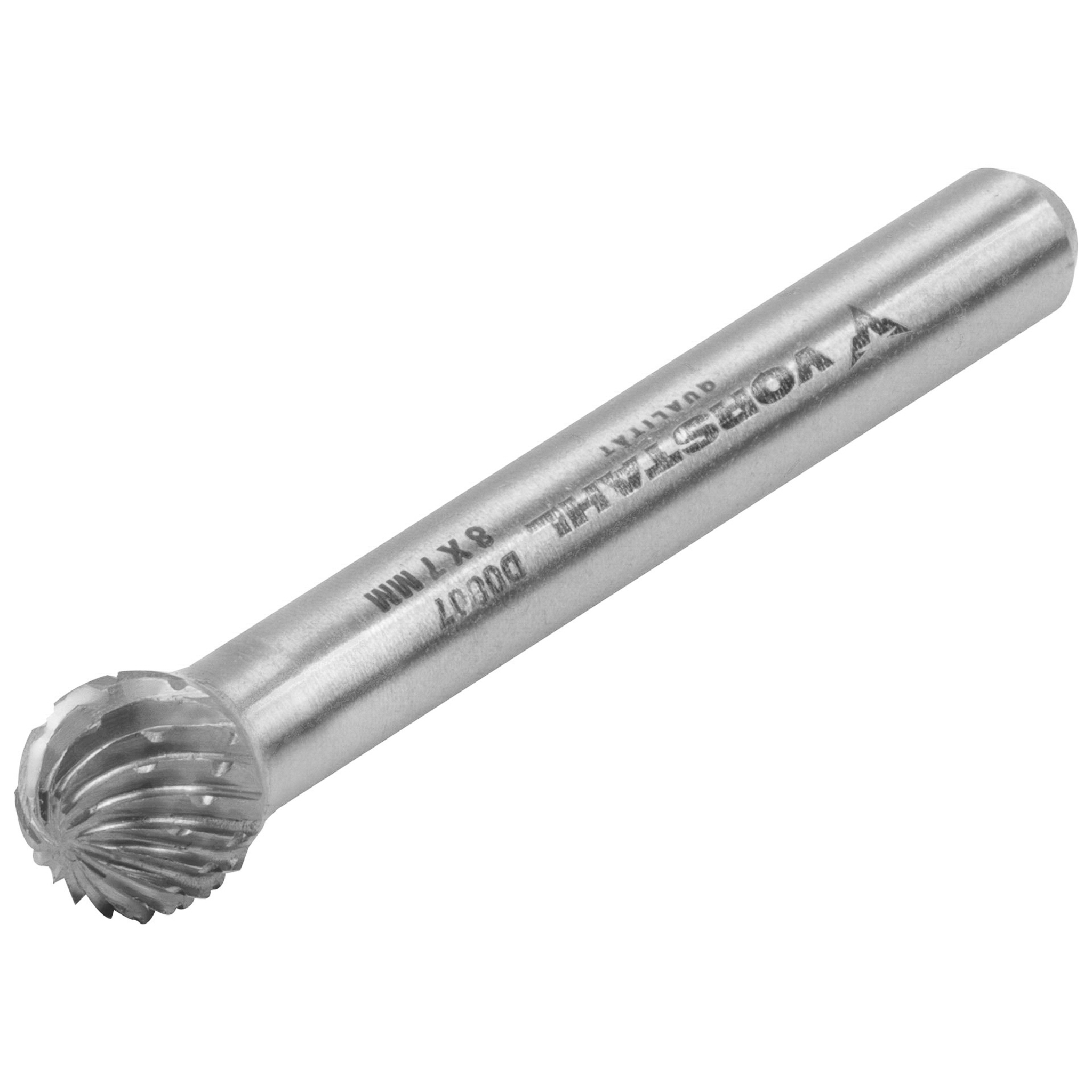 Yg7 Kud Hochgeschwindigkeits-hartmetallfräser, Sphärisch, Präzision, 10x9mm, Fi 6mm, Vorstahl