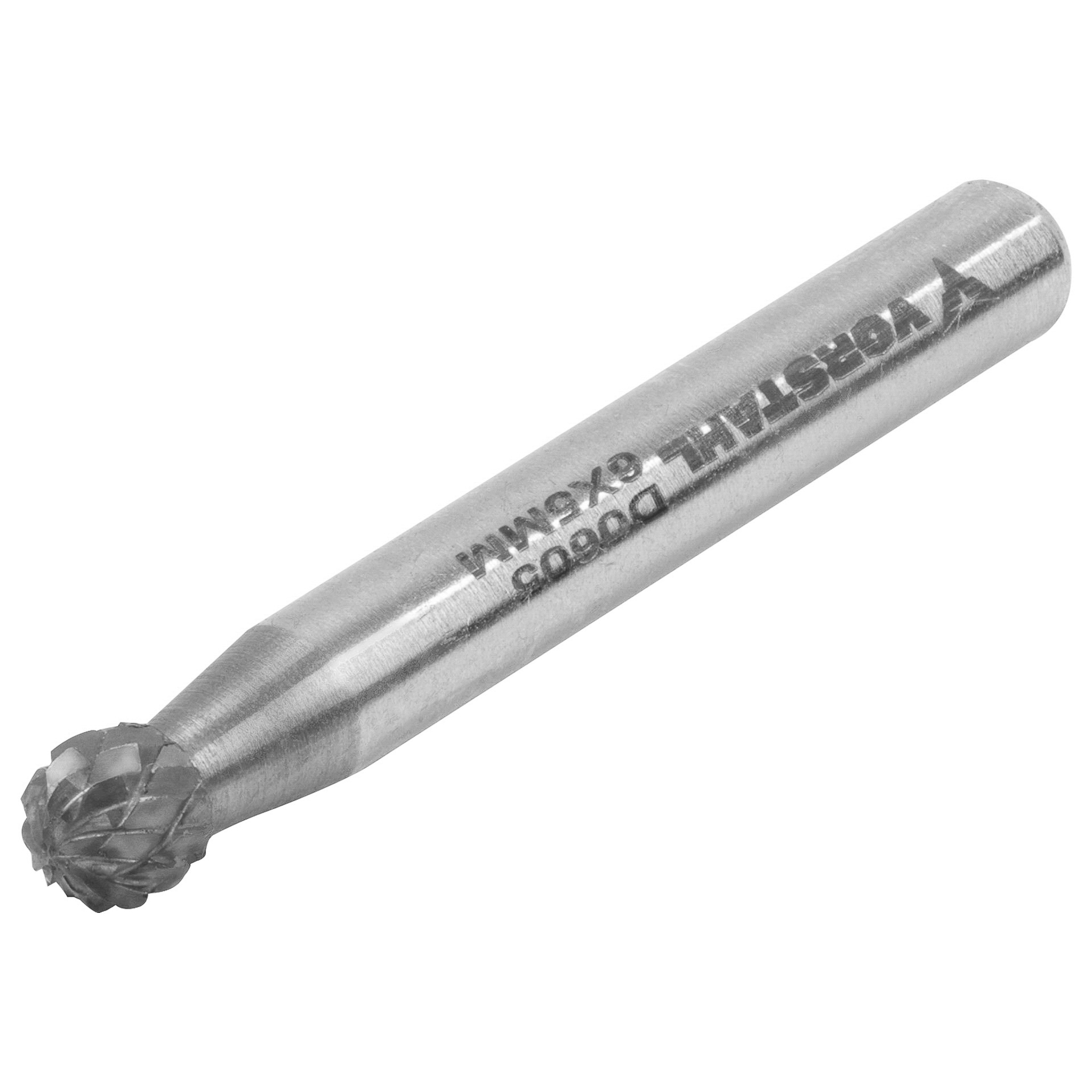 Yg8 Hochgeschwindigkeits-hartmetallfräser, Sphärisch, Präzision, 6x5mm, Fi 6mm, Vorstahl