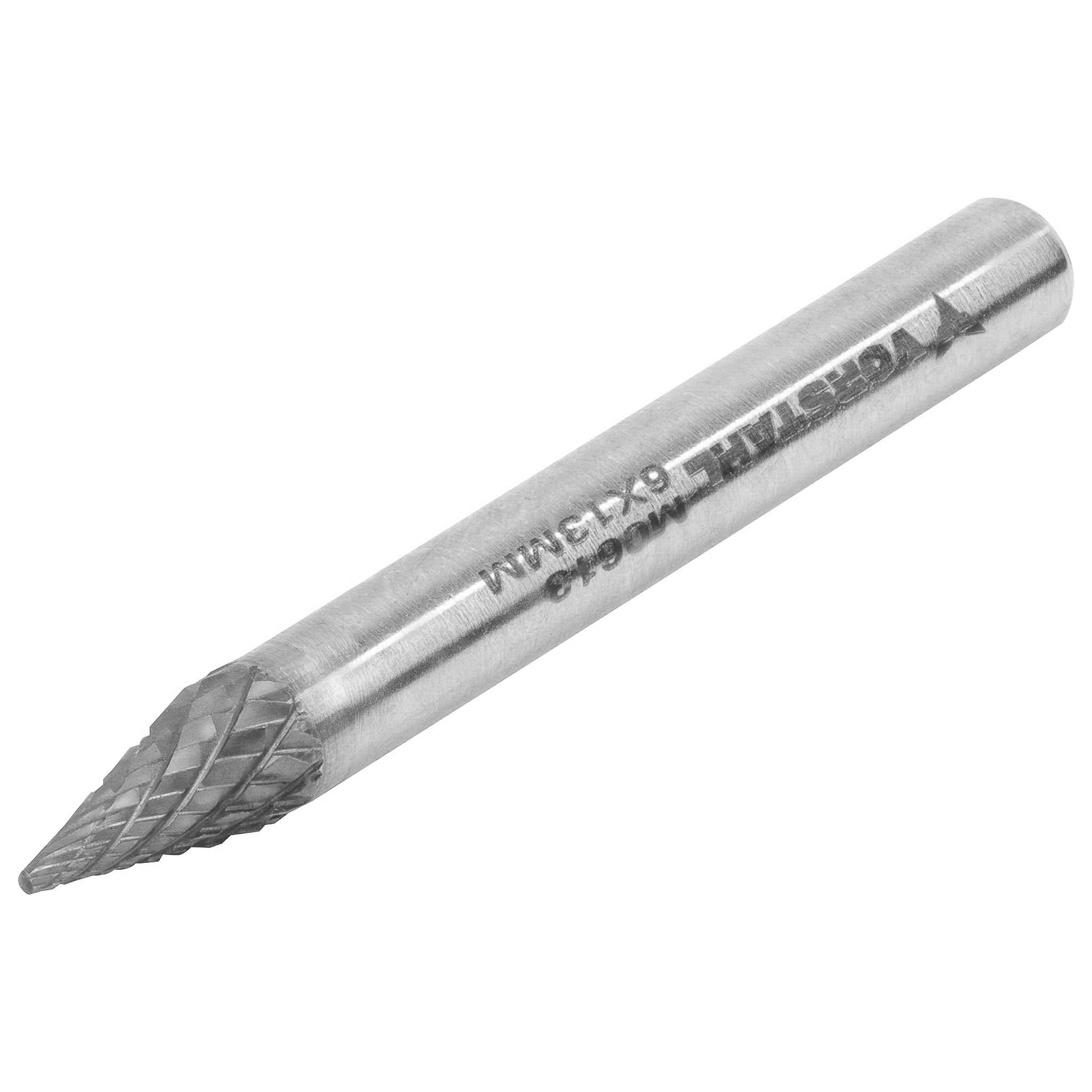 Yg8 Hochgeschwindigkeits-hartmetallfräser, Konisch, Scharf, 6x13 Mm, Fi 6 Mm, Vorstahl