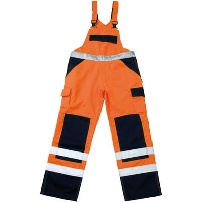 Warnschutz-Latzhose Barras 07169-860, warnorange/marineblau, Größe C46, 90