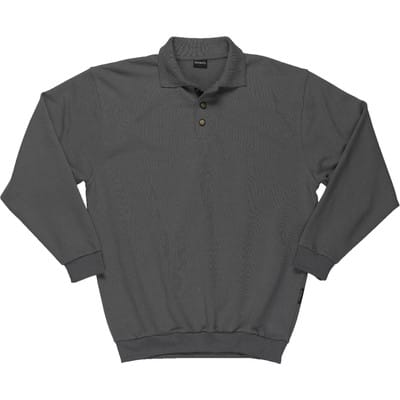 Polo-Sweatshirt Trinidad 00785-280, anthrazit, Größe XL