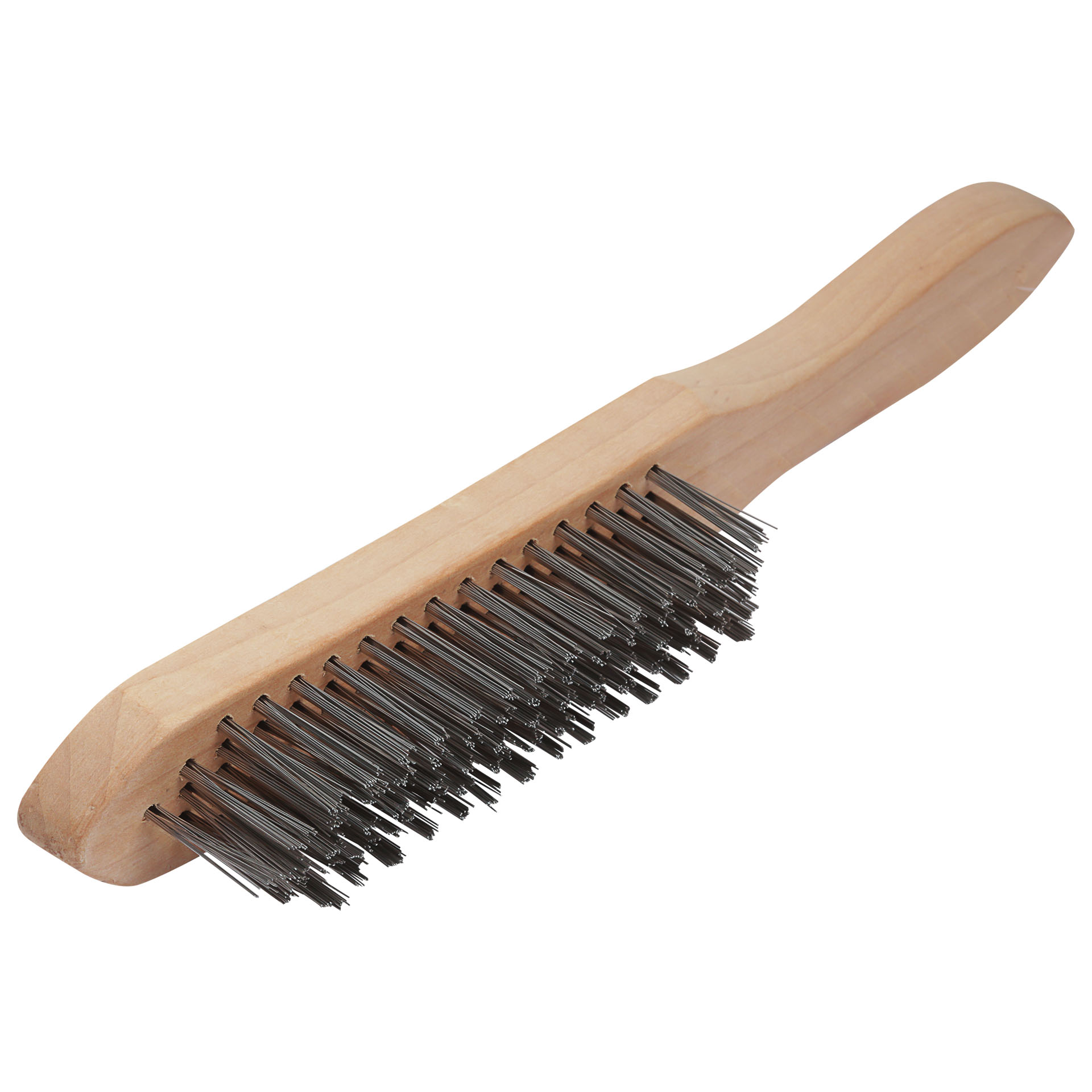 Universal-handfeger, Holz, Stahldraht, 3 Reihen, Vorstahl