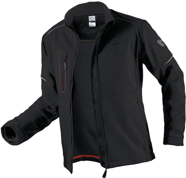 Softshelljacke für Herren 1868 572 schwarz, Größe 2XL