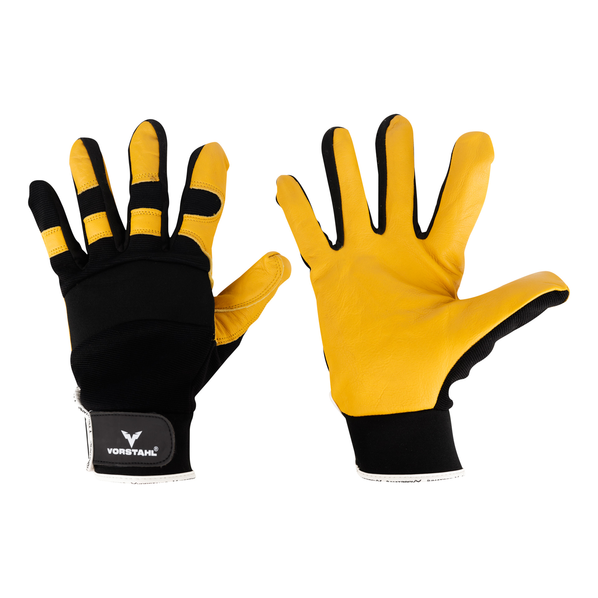 Leder-mechaniker-schutzhandschuhe, Ziegenleder, Größe 10, Vorstahl