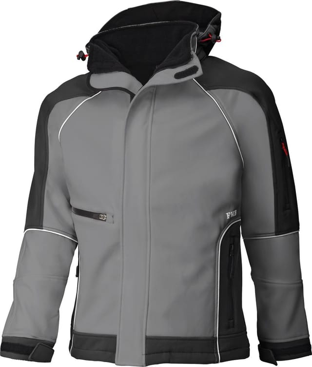 Wetter- und Kälteschutz-Softshelljacke WALTER, grau/schwarz, Größe M