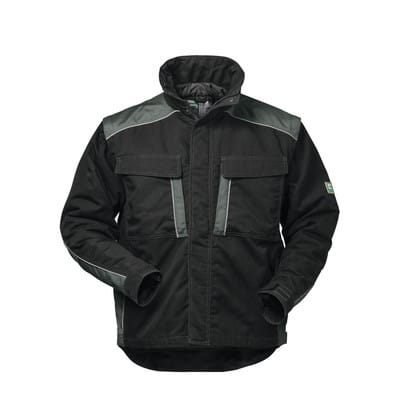 2-in-1 Outdoorjacke BASEL, schwarz/grau, Größe S
