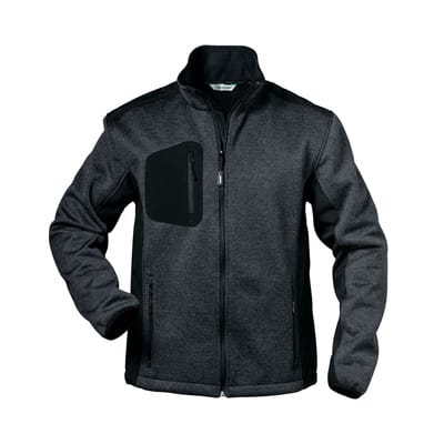 Strickjacke INNSBRUCK, grau/schwarz, Größe XXL