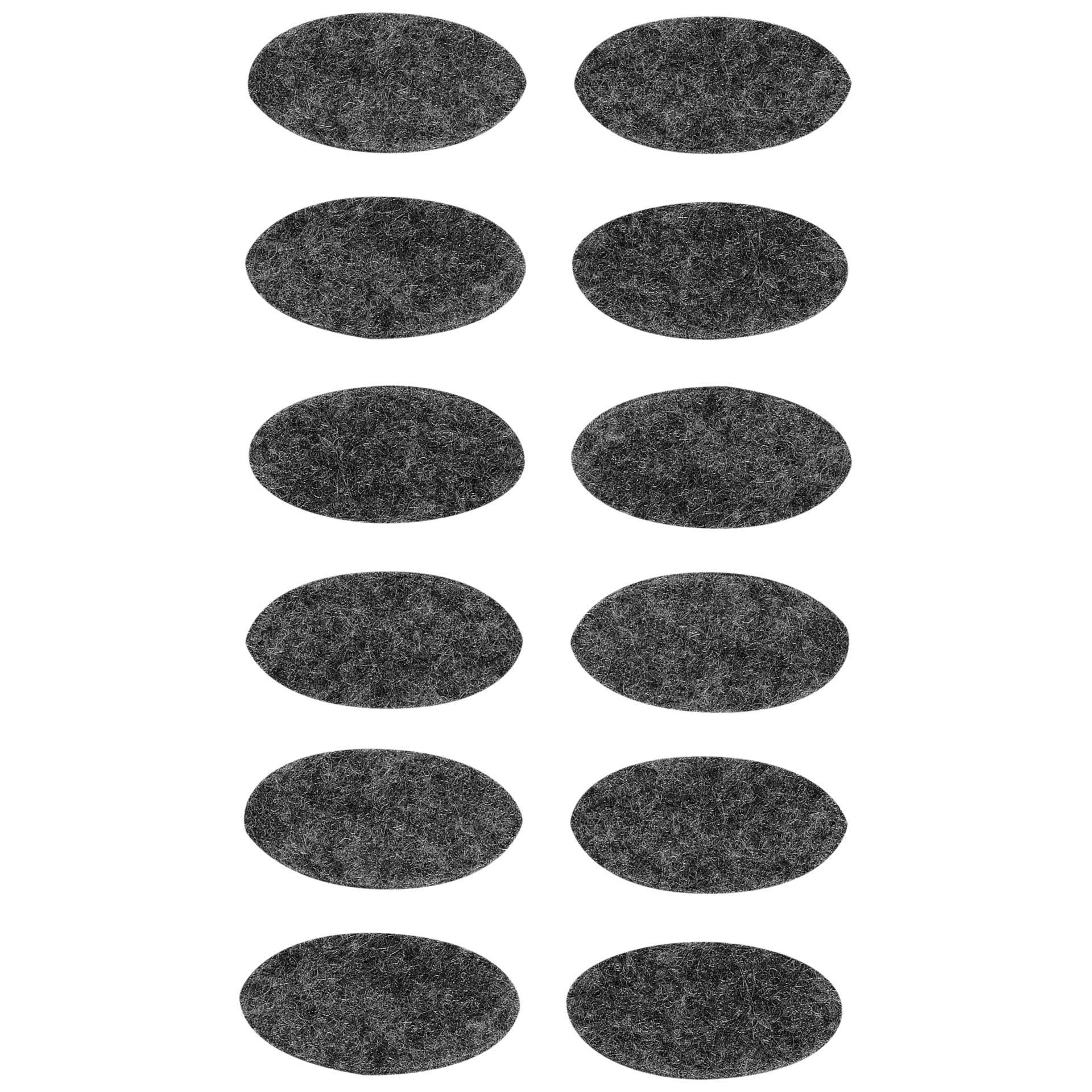 Selbstklebende Filzgleiter, Grau (12er-set), 15 X 30 Mm, Vorstahl