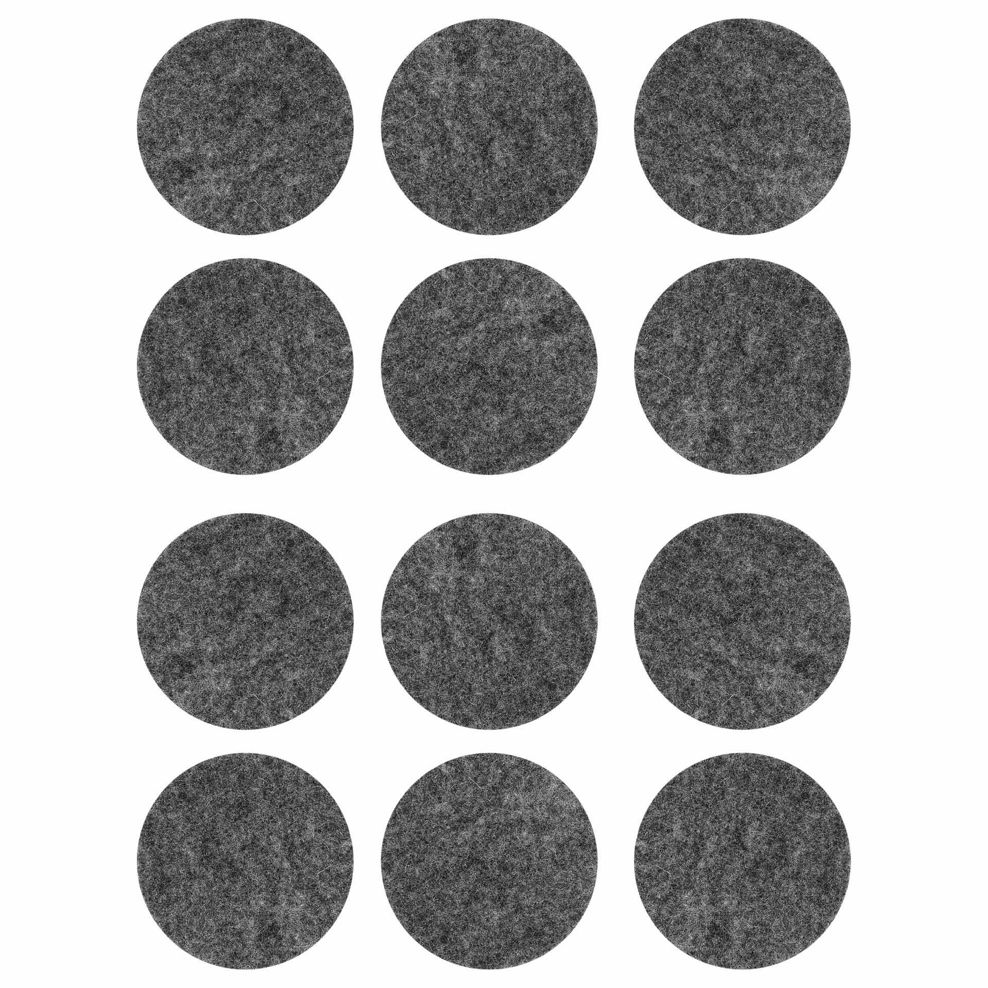 Selbstklebende Graue Filzgleiter (12er-set) Fi 28 Mm Vorstahl