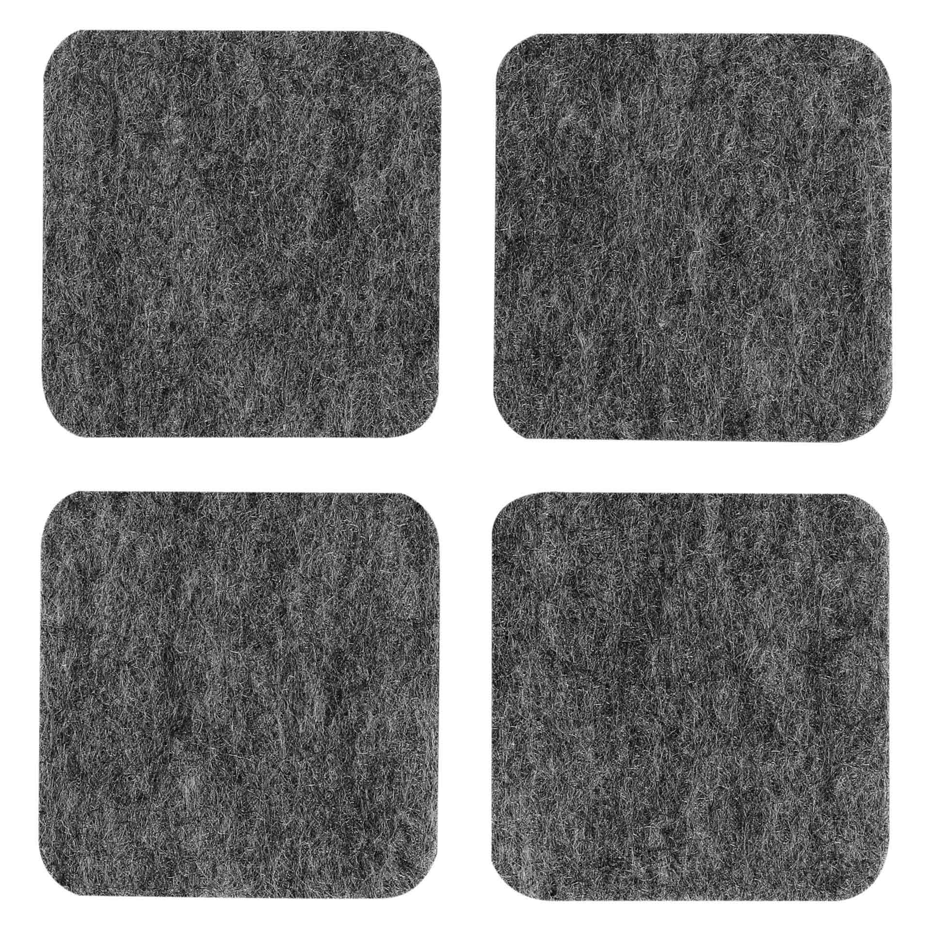 Selbstklebende Filzgleiter, Grau (4er-set), 40 X 40 Mm, Vorstahl
