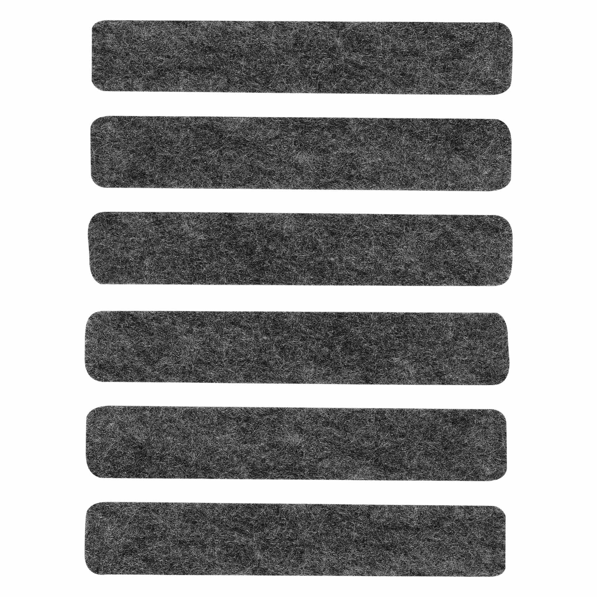 Selbstklebende Filzgleiter, Grau (6er-set), 16 X 92 Mm, Vorstahl