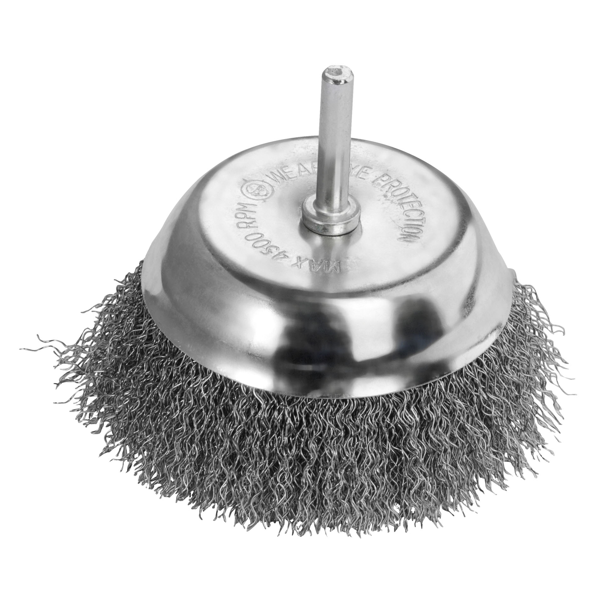 Topfbürste Mit Schaft, Gewelltem Draht, 100 Mm, Zur Farbentfernung, Vorsthal