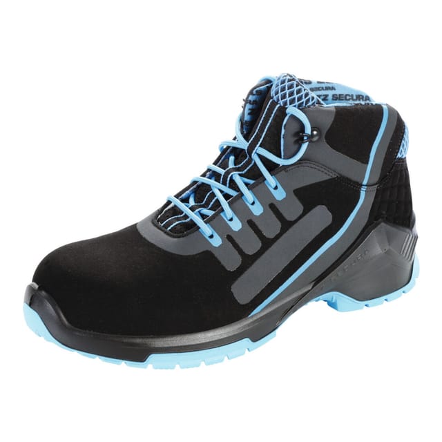 Sicherheitshalbstiefel VD PRO 1800 ESD, S2 SRC CI, schwarz/türkis, NB, Größe 40
