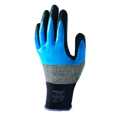 Mehrzweckhandschuh Nitrile Foam Grip 376R, grau/dunkelgrau, Größe 8 (L)