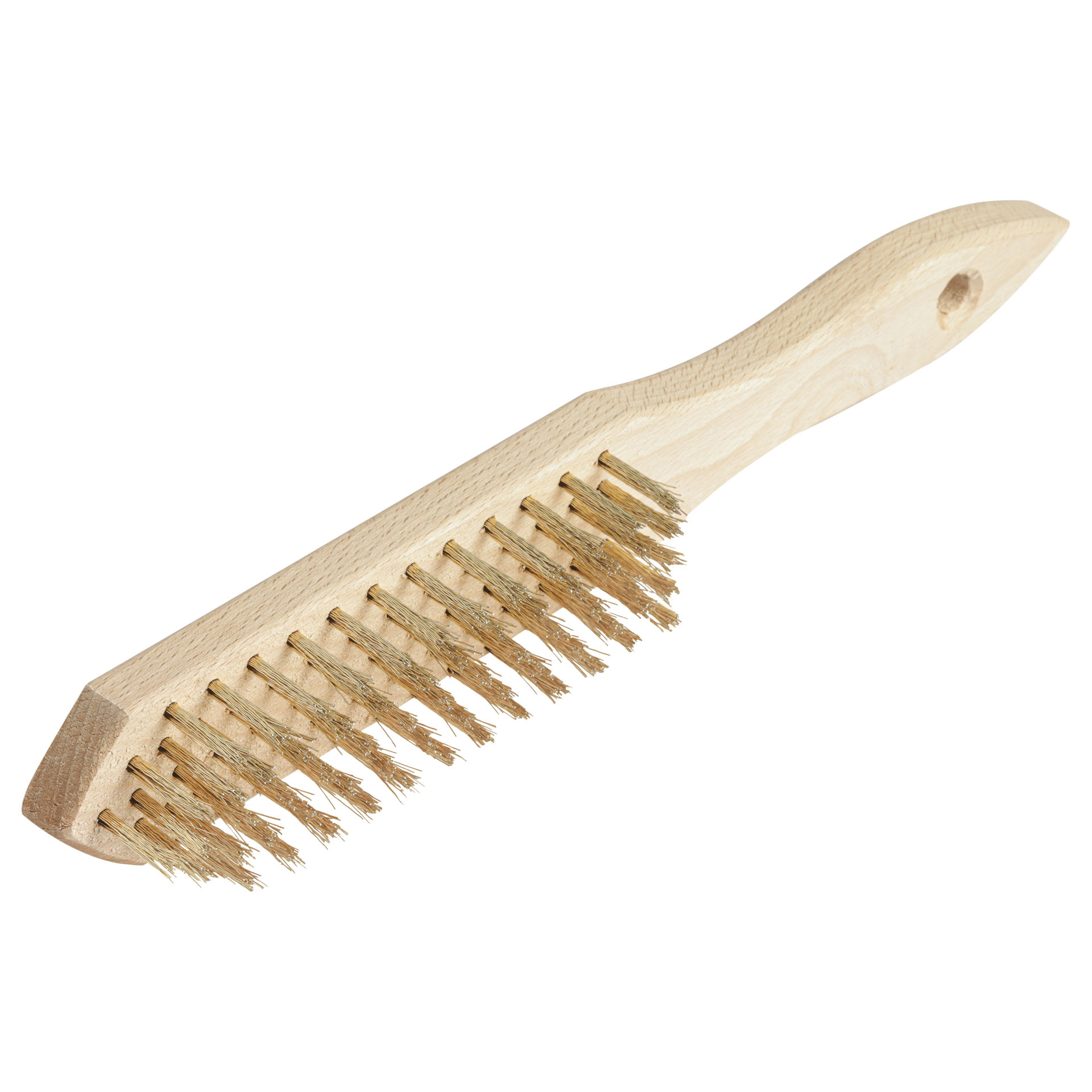 Vorstahl Handdrahtbürste Aus Messing Und Holz Zur Reinigung Von 6 Reihen