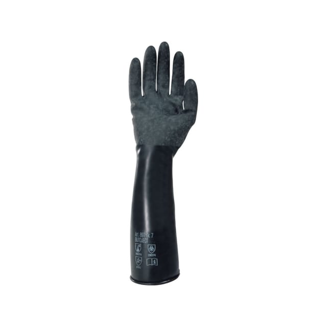 Chemikalienschutzhandschuh Butoject® 897+, Kat. III, schwarz, Größe 8