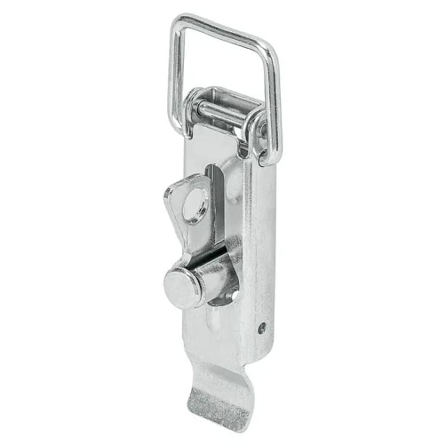 Spannverschluss Stahl verzinkt, 110 x 37 x ø4,0mm, Vorreiber/Öse, plombierbar