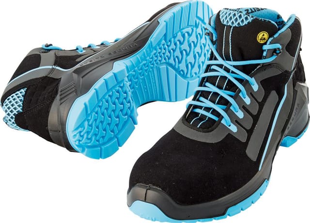 Sicherheitshalbstiefel VD PRO 1800 ESD, S2 SRC CI, schwarz/türkis, XB, Größe 45