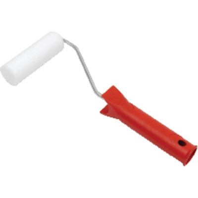 Lackierroller superfein 5cm 20cm Bügel, Griff rot