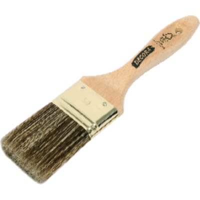 Flachpinsel 80, Polymix braun 9.St. Buche