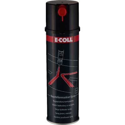 EE Baustellen-Markierspray Acrylatbasis mit Schreibdüse schwarz 500ml Ds